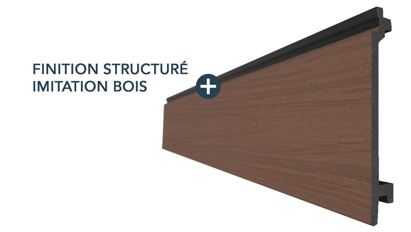 finition bardage structuré